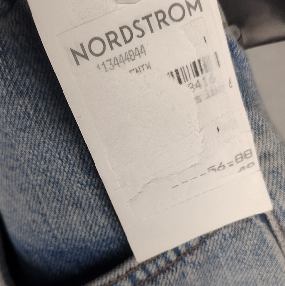 Topshop Ripped A line Mom Shorts In Mid Blue Size 8 NWT - Picture 9 of 12